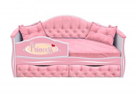 Кровать 160 серии Иллюзия 2 ящика 15 Бледно-розовый (подушки) в Томмоте - tommot.katalogmebeli.com | фото
