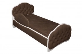 Кровать 170 Гармония 08 Шоколад (мягкий бортик) в Томмоте - tommot.katalogmebeli.com | фото