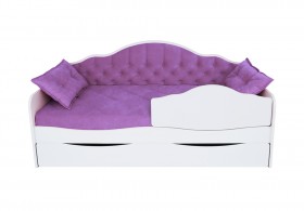Кровать 170 серии Иллюзия Лайт 1 ящик 32 Фиолетовый (подушки) в Томмоте - tommot.katalogmebeli.com | фото