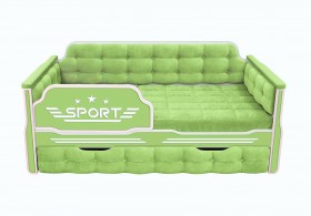 Кровать 170 серии Спорт 1 ящик 81 Фисташка (мягкие боковые накладки) в Томмоте - tommot.katalogmebeli.com | фото