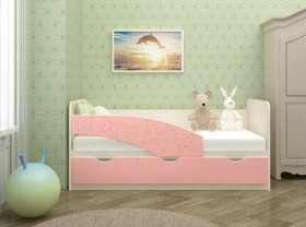 Кровать Бабочки 1,6м (Розовый металлик) в Томмоте - tommot.katalogmebeli.com | фото 1