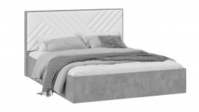 Кровать без ПМ «Хилтон» Тип 1 Ателье светлый/Белый в Томмоте - tommot.katalogmebeli.com | фото