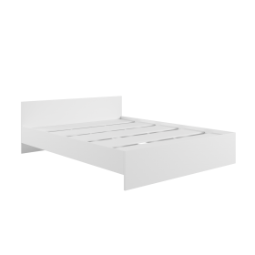 Кровать без ящ. М1400 Мадера Белый в Томмоте - tommot.katalogmebeli.com | фото