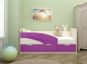 Кровать детская 1,6м Дельфин (Розовый металлик) в Томмоте - tommot.katalogmebeli.com | фото 8