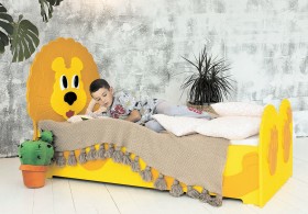 Кровать детская Лева 1.6 Желтый/Оранжевый в Томмоте - tommot.katalogmebeli.com | фото