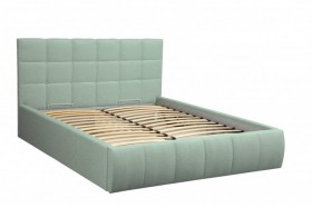 Кровать "Диана" ш. 1400 (Н=1010мм) (жаккард аква) в Томмоте - tommot.katalogmebeli.com | фото
