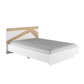 Кровать двухспальная 1,4м Теодора (белый/дуб крафт золотой) в Томмоте - tommot.katalogmebeli.com | фото 1