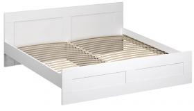 Кровать двухспальная Сириус 1800мм белый в Томмоте - tommot.katalogmebeli.com | фото