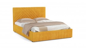 Кровать Гамма ш. 1400 (без основания для хранения) (велюр тенерифе куркума) в Томмоте - tommot.katalogmebeli.com | фото