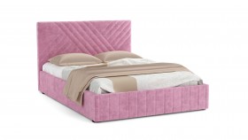 Кровать Гамма ш. 1400 (без основания для хранения) (велюр тенерифе розовый) в Томмоте - tommot.katalogmebeli.com | фото