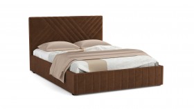 Кровать Гамма ш. 1400 (без основания для хранения) (велюр тенерифе шоколад) в Томмоте - tommot.katalogmebeli.com | фото