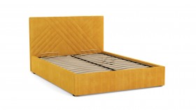 Кровать Гамма ш. 1400 (с основанием для хранения) (велюр тенерифе куркума) в Томмоте - tommot.katalogmebeli.com | фото 2