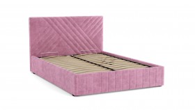 Кровать Гамма ш. 1400 (с основанием для хранения) (велюр тенерифе розовый) в Томмоте - tommot.katalogmebeli.com | фото 2