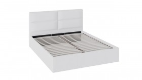 Кровать «Глосс» с мягкой обивкой и подъемным механизмом тип 1 (1600) (Белая) в Томмоте - tommot.katalogmebeli.com | фото