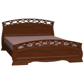 Кровать Грация-1 из массива сосны 1400*2000 Орех в Томмоте - tommot.katalogmebeli.com | фото 8