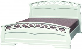 Кровать Грация-1 из массива сосны 1400*2000 Орех в Томмоте - tommot.katalogmebeli.com | фото 9