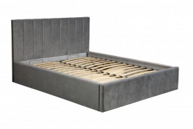 Кровать "Юнона" ш. 1600 (Н=1020мм) (ягуар грей) в Томмоте - tommot.katalogmebeli.com | фото
