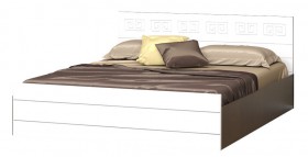 Кровать Корсика-1 1.6 (Венге/Белый глянец) в Томмоте - tommot.katalogmebeli.com | фото