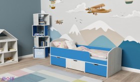 Кровать Малыш-мини Винтерберг/Голубой в Томмоте - tommot.katalogmebeli.com | фото