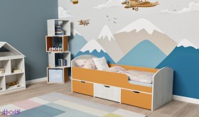 Кровать Малыш-мини Винтерберг/Оранжевый в Томмоте - tommot.katalogmebeli.com | фото