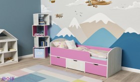 Кровать Малыш-мини Винтерберг/Розовый в Томмоте - tommot.katalogmebeli.com | фото