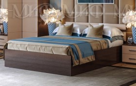 Кровать Нэнси 1,4м (Венге/капучино глянец) в Томмоте - tommot.katalogmebeli.com | фото