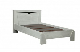 Кровать одинарная 33.07 с настилом "Лючия" (ш. 900)/(бетон пайн белый / венге / белый) в Томмоте - tommot.katalogmebeli.com | фото 1
