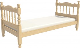 Кровать одинарная Аленка из массива сосны 800*1890 Сосна в Томмоте - tommot.katalogmebeli.com | фото 3