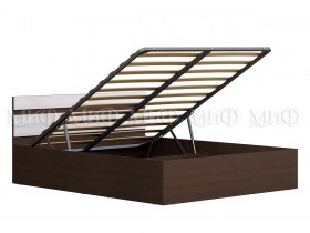 Кровать с подъемным механизмом Нэнси 1,4м (Венге/белый глянец) в Томмоте - tommot.katalogmebeli.com | фото