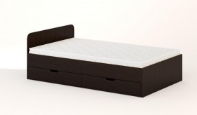 Кровать с ящиками 1200 (Венге) в Томмоте - tommot.katalogmebeli.com | фото