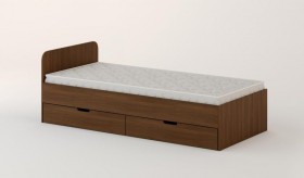 Кровать с ящиками 900 (Орех темный) в Томмоте - tommot.katalogmebeli.com | фото