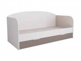 Кровать с ящиками ДКД 2000.1 Лавис (Белый софт/Грей софт/корпус Белый) в Томмоте - tommot.katalogmebeli.com | фото