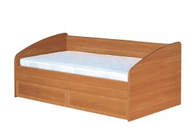 Кровать с ящиками с задней спинкой 900-1 без матраса Вишня Оксфорд в Томмоте - tommot.katalogmebeli.com | фото