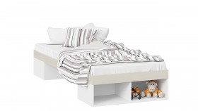 Кровать «Сканди»  Дуб Гарден/Белый в Томмоте - tommot.katalogmebeli.com | фото