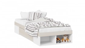 Кровать «Сканди» с ящиком Дуб Гарден/Белый в Томмоте - tommot.katalogmebeli.com | фото
