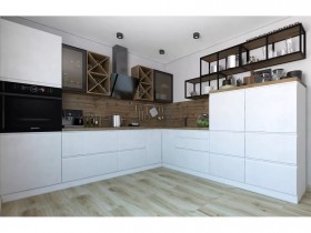 Модульная кухня Бронкс 1,8 м (Кварц) в Томмоте - tommot.katalogmebeli.com | фото 5