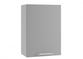 Квадро П 500 шкаф верхний (Белый софт/корпус Серый) в Томмоте - tommot.katalogmebeli.com | фото