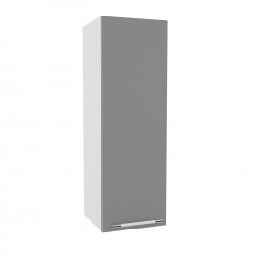 Квадро ВП 300 шкаф верхний высокий (Белый софт/корпус Серый) в Томмоте - tommot.katalogmebeli.com | фото