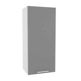Квадро ВП 400 шкаф верхний высокий (Белый софт/корпус Серый) в Томмоте - tommot.katalogmebeli.com | фото