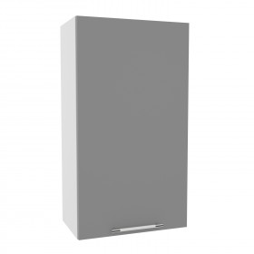 Квадро ВП 500 шкаф верхний высокий (Белый софт/корпус Серый) в Томмоте - tommot.katalogmebeli.com | фото