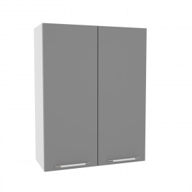 Квадро ВП 700 шкаф верхний высокий (Белый софт/корпус Серый) в Томмоте - tommot.katalogmebeli.com | фото