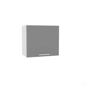 Квадро ВПГ 500 шкаф верхний горизонтальный высокий (Белый софт/корпус Серый) в Томмоте - tommot.katalogmebeli.com | фото