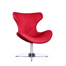 Лаунж кресло Vibe, рогожка красный в Томмоте - tommot.katalogmebeli.com | фото