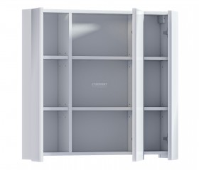 Люкс СБ-3153 Шкаф 3х дверный с зеркалом Белый в Томмоте - tommot.katalogmebeli.com | фото 3