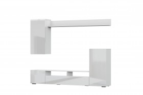 Мебель для гостиной МГС 4 (Белый/Белый глянец) в Томмоте - tommot.katalogmebeli.com | фото 7