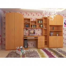 Детская Мишутка Комплект мебели (Вишня оксфорд) в Томмоте - tommot.katalogmebeli.com | фото 1