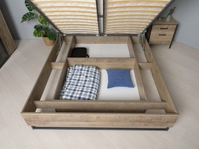 Модульная спальня Трувор (Дуб Гранж Песочный К356, Интра) в Томмоте - tommot.katalogmebeli.com | фото 7