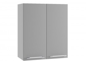 Монца ВП 700 шкаф верхний высокий (Белый софт/корпус Серый) в Томмоте - tommot.katalogmebeli.com | фото