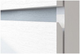 Модульная система "Токио" Пенал двухстворчатый Белый текстурный / Белый текстурный в Томмоте - tommot.katalogmebeli.com | фото 3