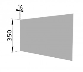Панель торцевая (для шкафа горизонтального глубокого) ГПГ Ройс (Белый софт) в Томмоте - tommot.katalogmebeli.com | фото